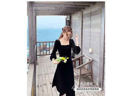 网红风连衣裙详情页