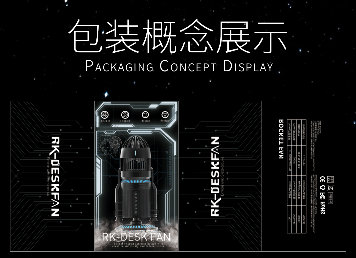 风扇全案策划/型号RK-FAN火箭（图ZMzk5MjkyMzQw） - 品牌 - 站酷设计师wink咖啡不醒人原创素材 - 站酷ZCOOL