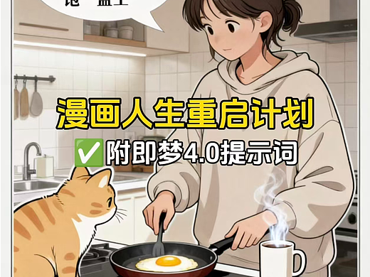 重启人生‼️把自己变成漫画的主角√附提示词