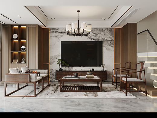 现代风格挑空别墅