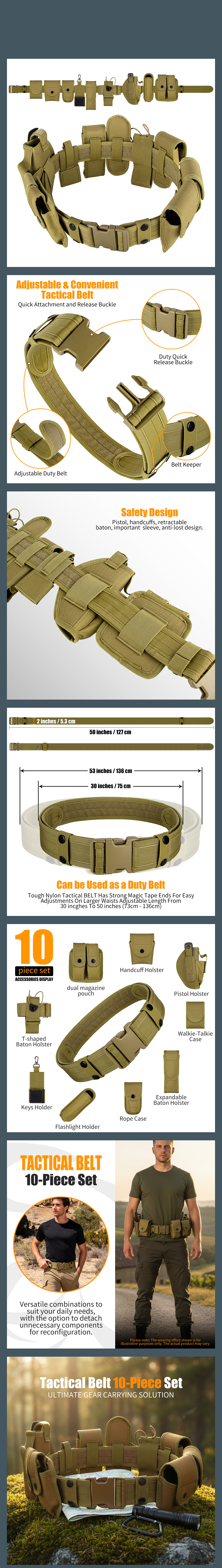 战术皮带丨十件套丨亚马逊超级单品项目