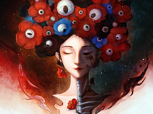 笑靥如花