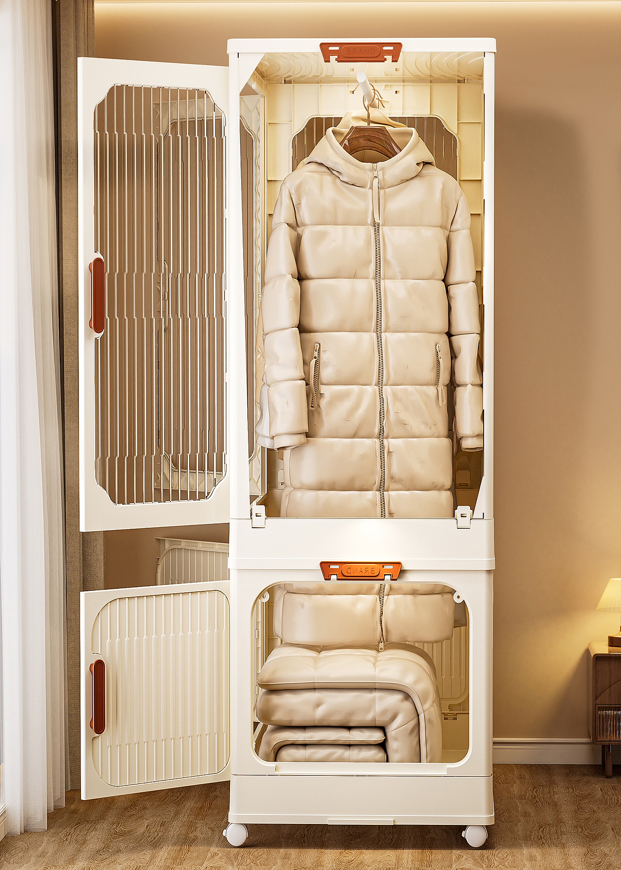 日式风衣柜 折叠收纳柜详情页渲染（图ZMzk5MzAxOTU2） - 电商 - 站酷设计师LU宣原创素材 - 站酷ZCOOL