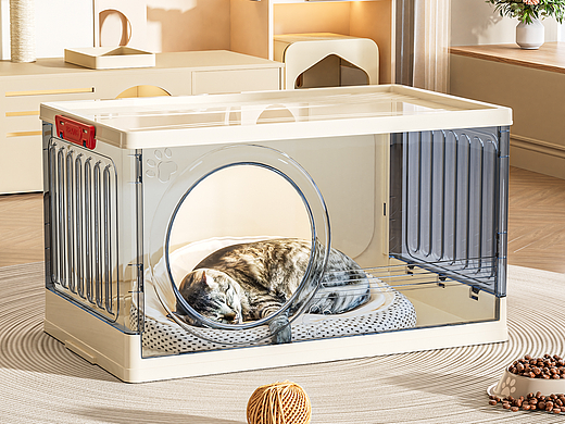 现代风猫窝收纳柜 折叠收纳箱详情页渲染