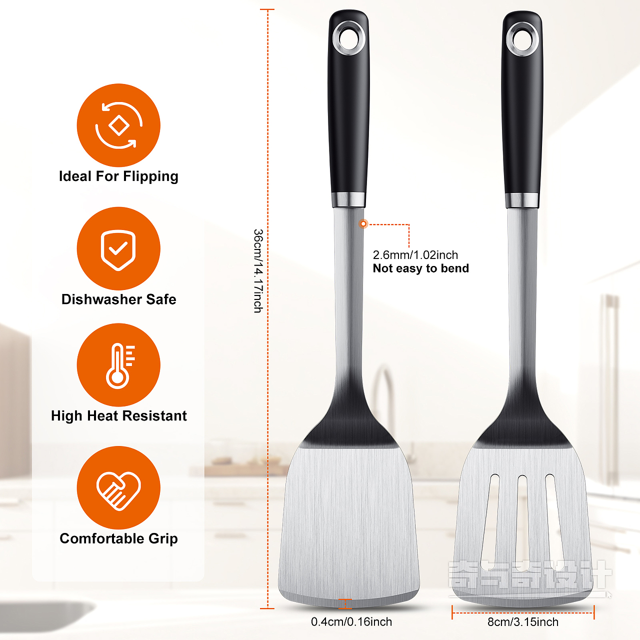 深圳亚马逊主图设计案例 锅铲渲染设计选品参考