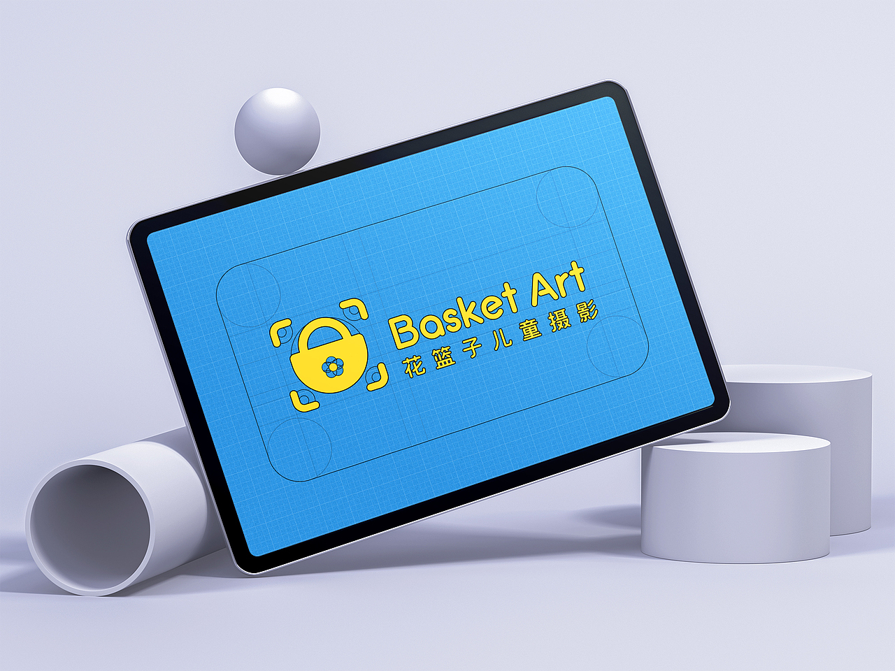 花蓝子儿童摄影logo设计