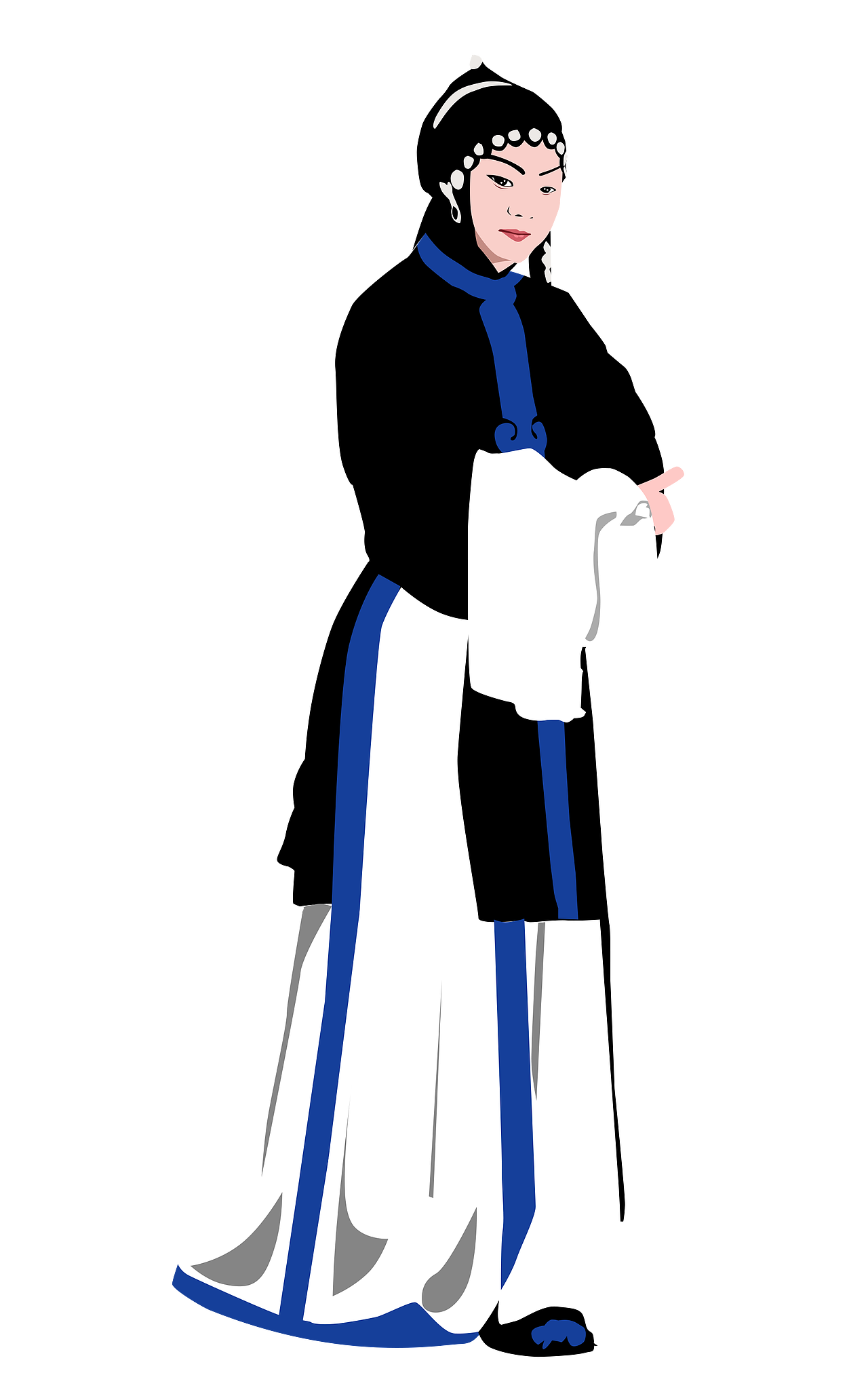 秦腔戏曲插画——《五典坡》（王宝钏）何振中