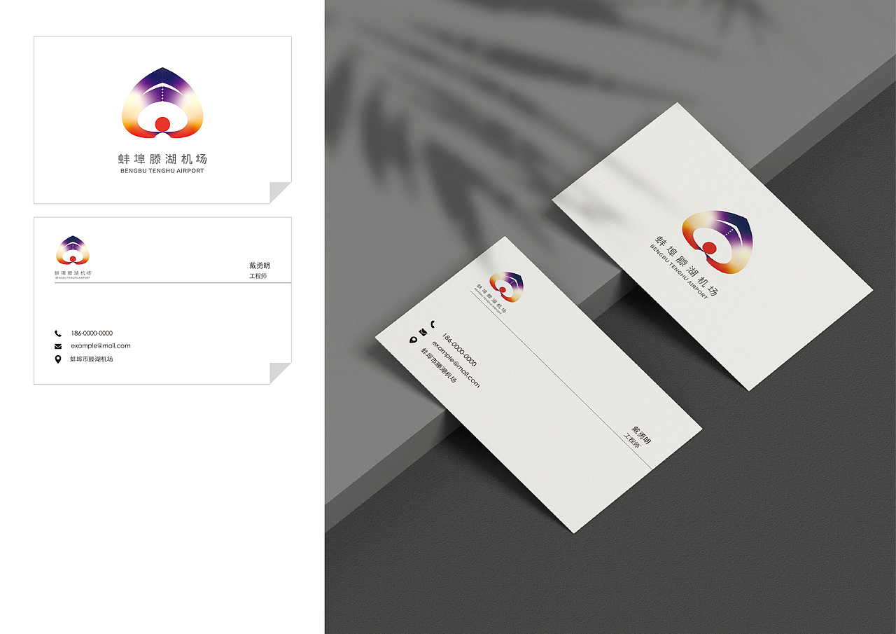 蚌埠滕湖机场logo视觉设计