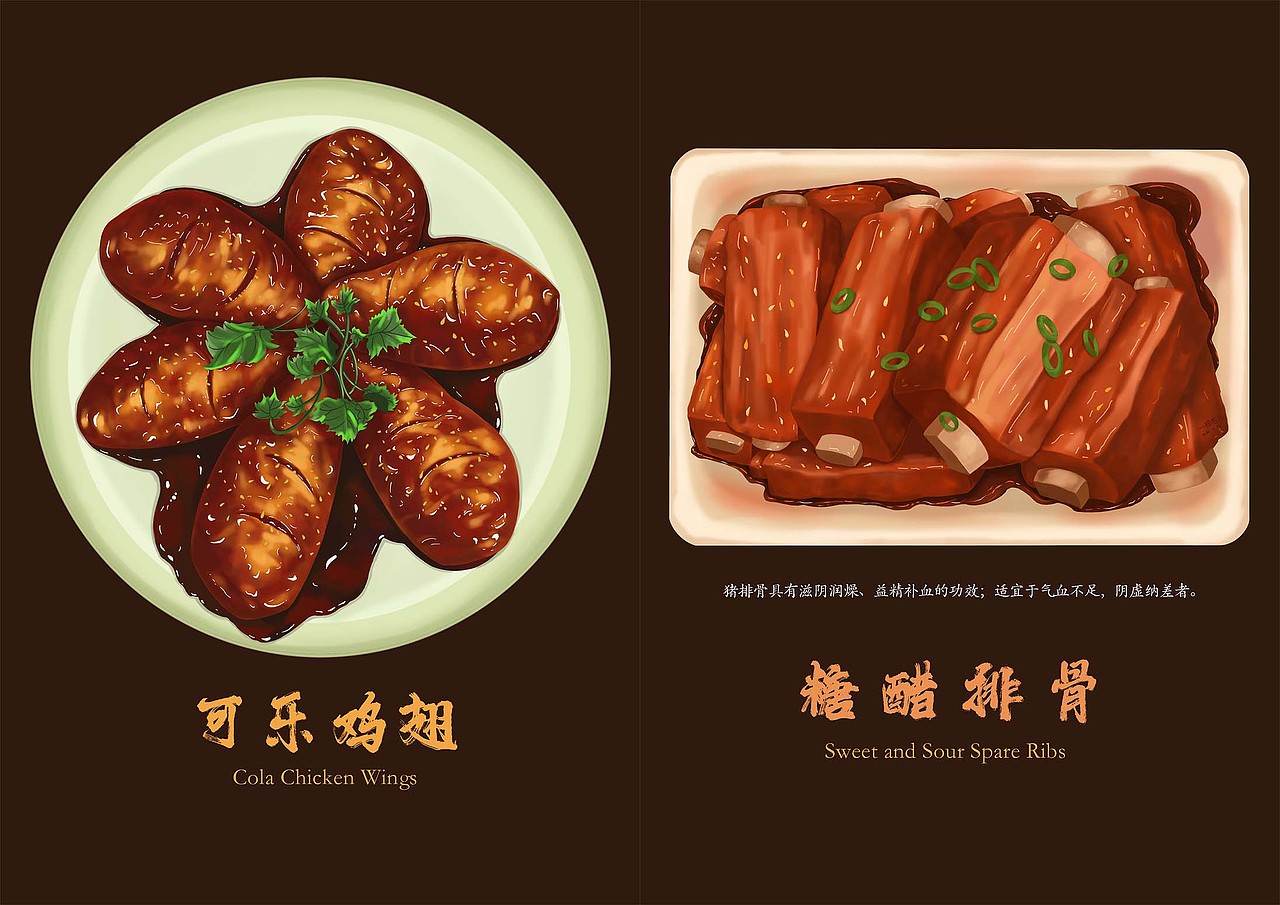 《美味时光》手绘菜谱书（图ZMzk5MzE1OTI0） - 书籍/画册 - 站酷设计师一根毛儿原创素材 - 站酷ZCOOL