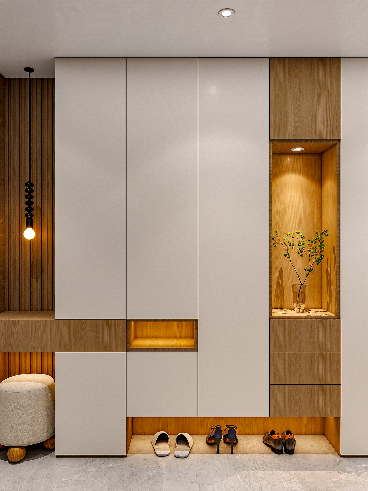 新疆乌鲁木齐绿景苑(87平方现代简约三居室)