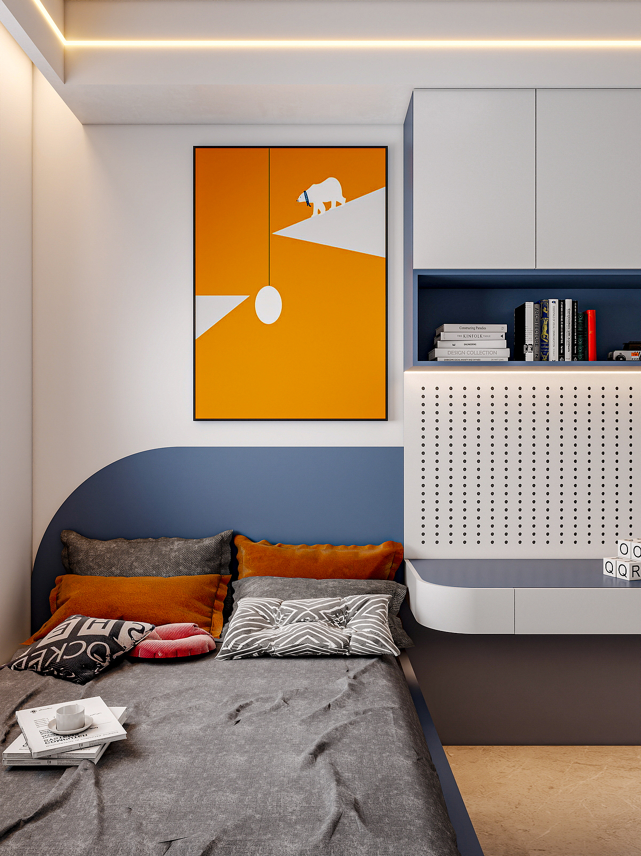 新疆乌鲁木齐绿景苑(87平方现代简约三居室)