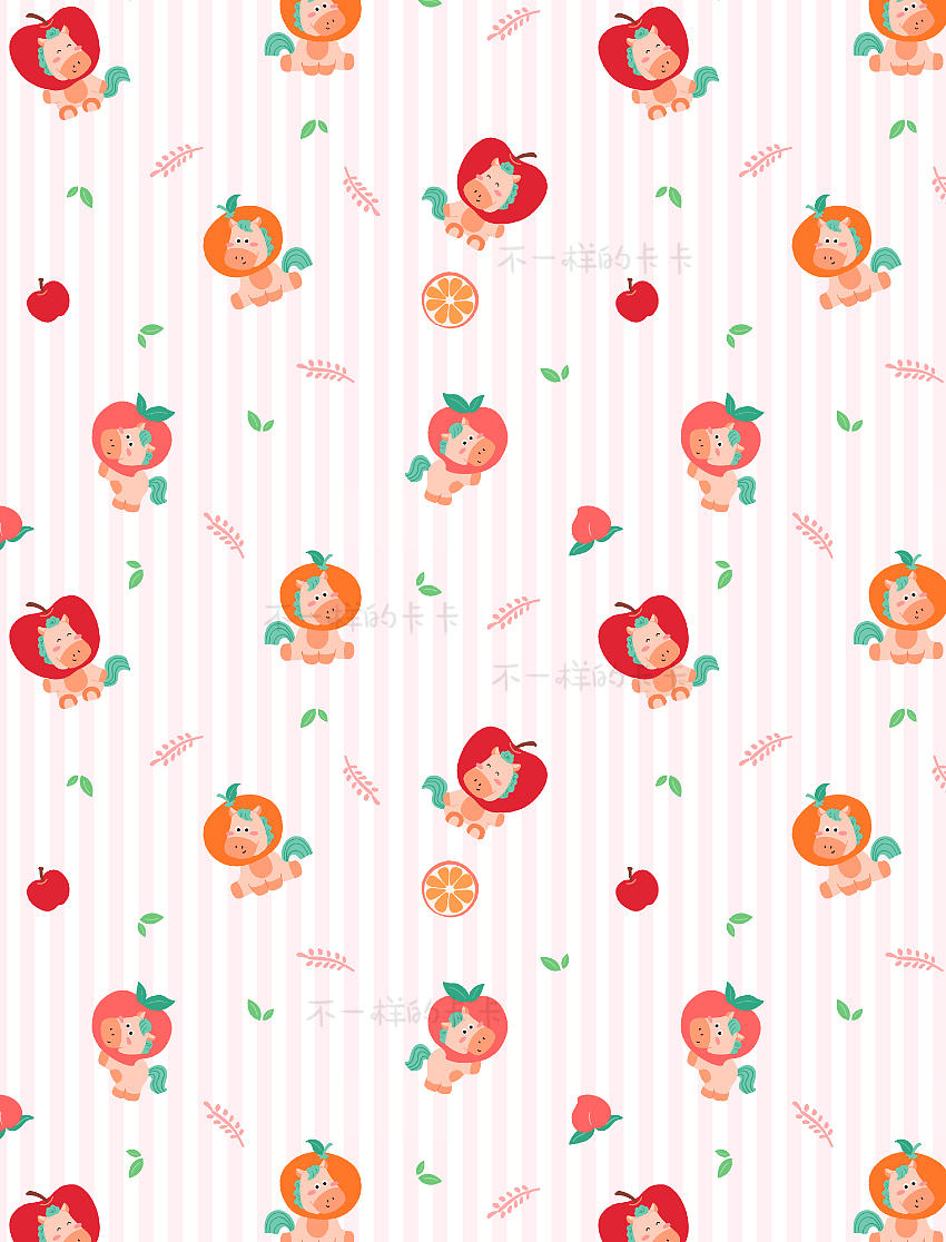 图案设计 | 马年卡通插画 | 可授权