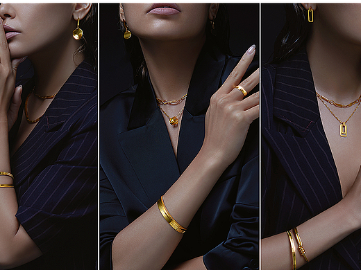 老鳳祥 范系列黃金首飾拍攝案作（個人主頁-ZNjU2MTc3ODA=） - 短片 - 站酷設(shè)計師XINMOO醒目品牌原創(chuàng)素材 - 站酷ZCOOL