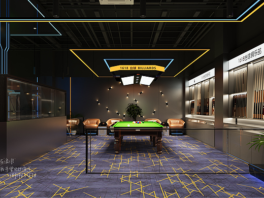 台球室设计案例丨活力释放