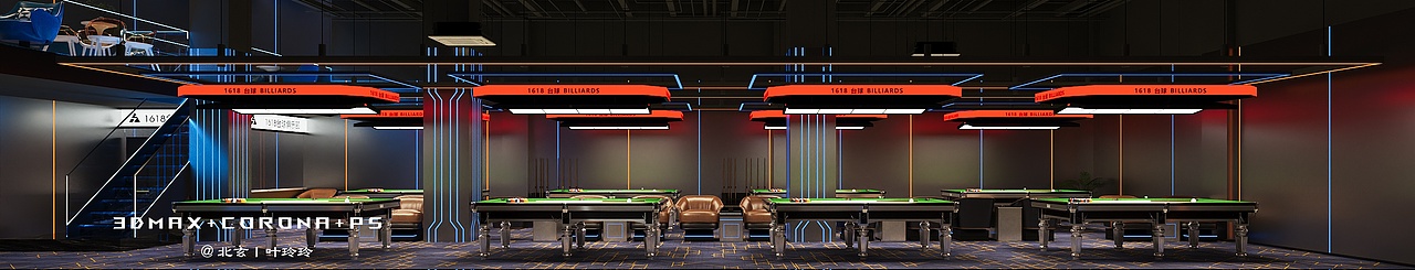 台球室设计丨与优雅共生，舒适与自在交融