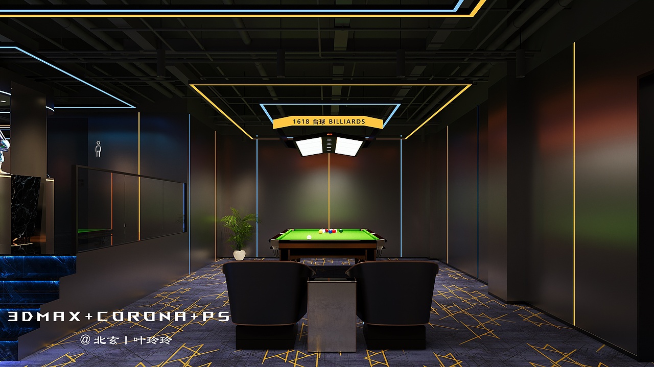 台球室设计丨与优雅共生，舒适与自在交融