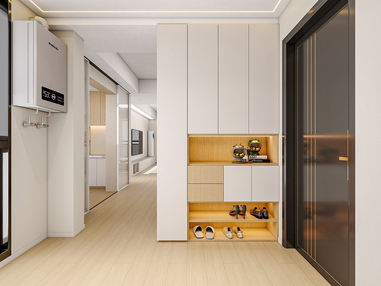 四川成都川农教师公寓（123平方现代原木三居室）（图ZMzk5MzI5NjI0） - 家装设计 - 站酷设计师设计师成爽原创素材 - 站酷ZCOOL