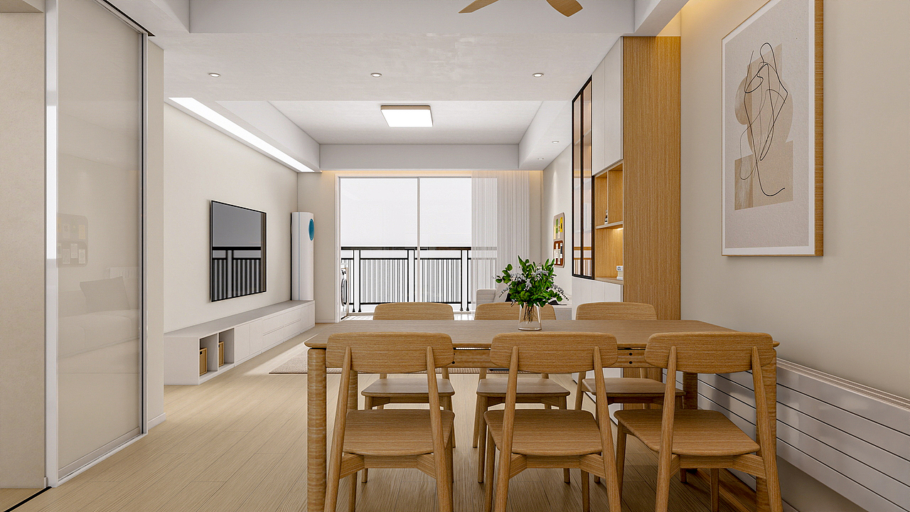 四川成都川农教师公寓（123平方现代原木三居室）（图ZMzk5MzI5NjEy） - 家装设计 - 站酷设计师设计师成爽原创素材 - 站酷ZCOOL