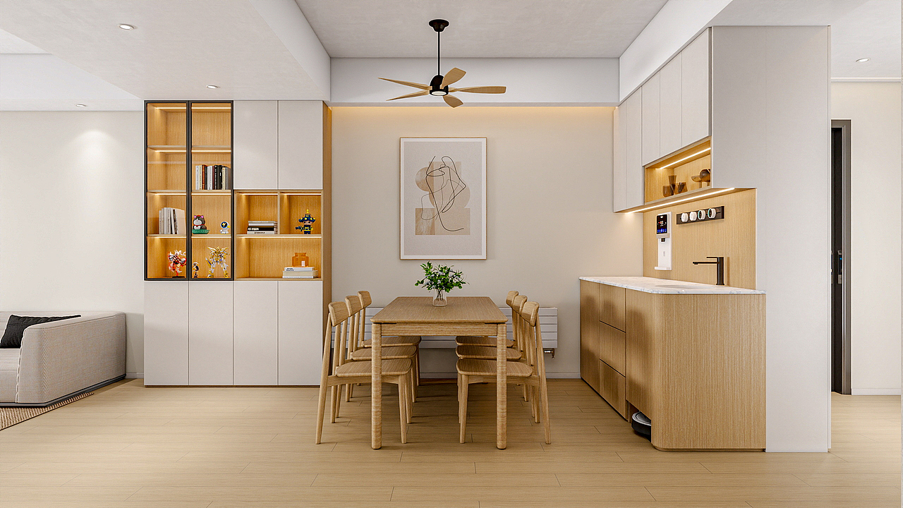 四川成都川农教师公寓（123平方现代原木三居室）（图ZMzk5MzI5NTky） - 家装设计 - 站酷设计师设计师成爽原创素材 - 站酷ZCOOL