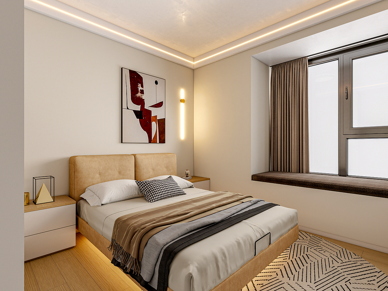 四川成都川农教师公寓（123平方现代原木三居室）（图ZMzk5MzI5NjYw） - 家装设计 - 站酷设计师设计师成爽原创素材 - 站酷ZCOOL