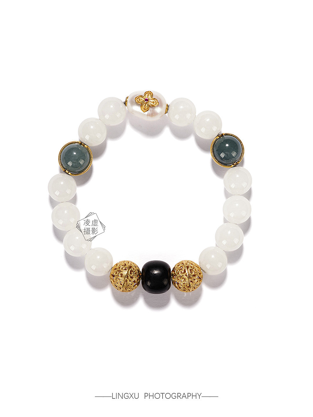 水晶手串白底图