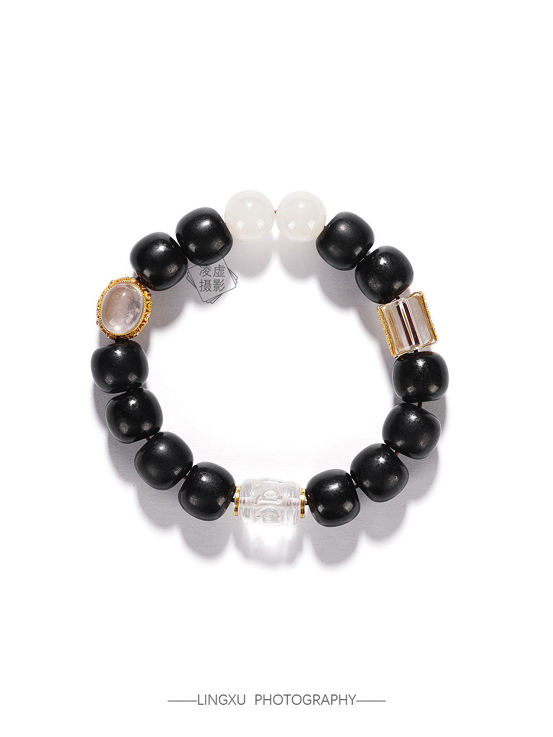 水晶手串白底图