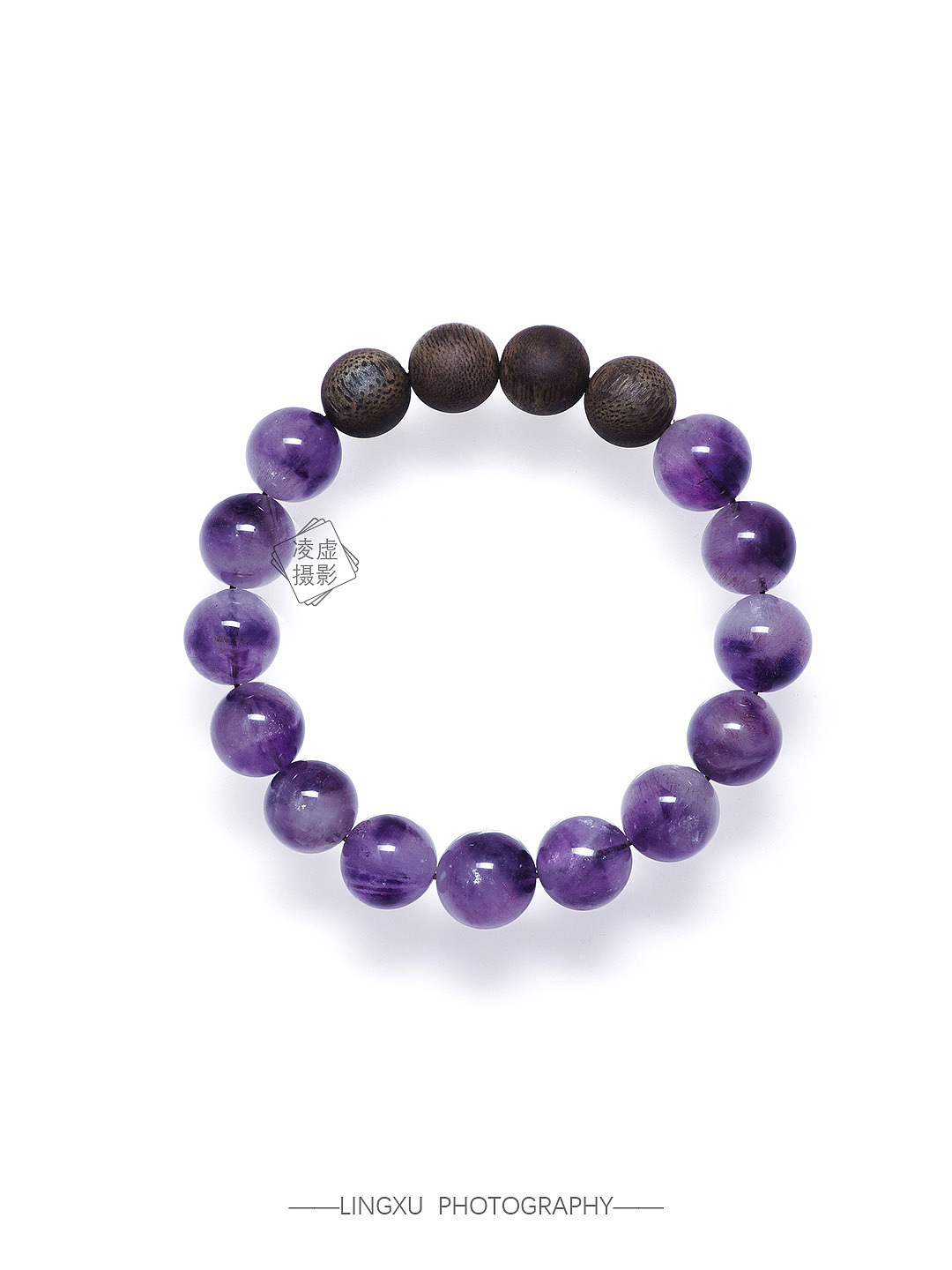 水晶手串白底图