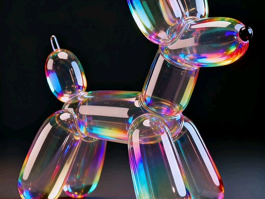 光影与玻璃的碰撞，气球彩虹视觉盛宴。