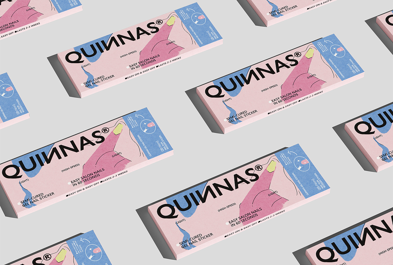 QUINNAS 美妆，美甲品牌设计（图ZMzk5MzM3NzQ0） - 品牌 - 站酷设计师不知名商店原创素材 - 站酷ZCOOL