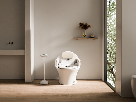 地尔水疗马桶场景动态渲染展示