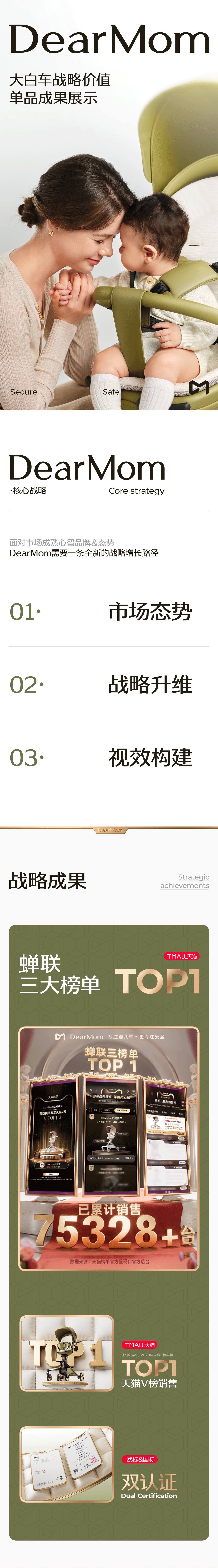 像素✖DearMom 稳稳睡婴儿推车(稳睡舱) 品牌单品全案