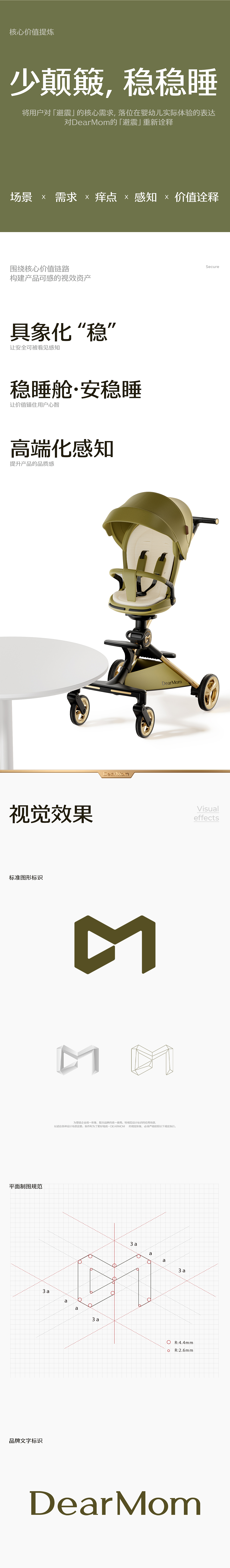 像素✖DearMom 稳稳睡婴儿推车(稳睡舱) 品牌单品全案