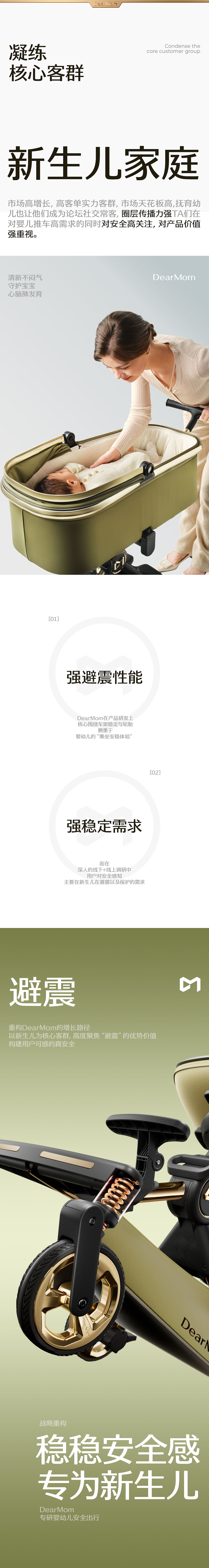 像素✖DearMom 稳稳睡婴儿推车(稳睡舱) 品牌单品全案