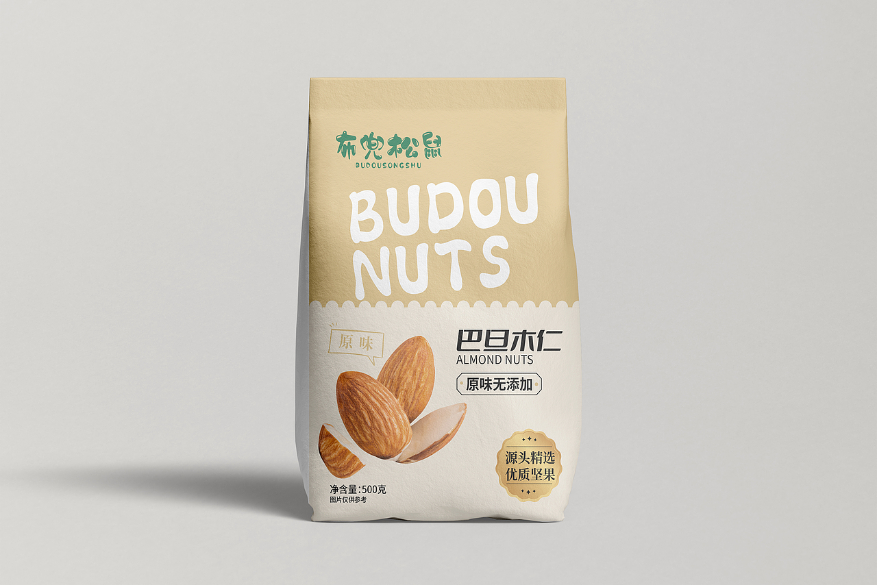 坚果零食袋装包装设计