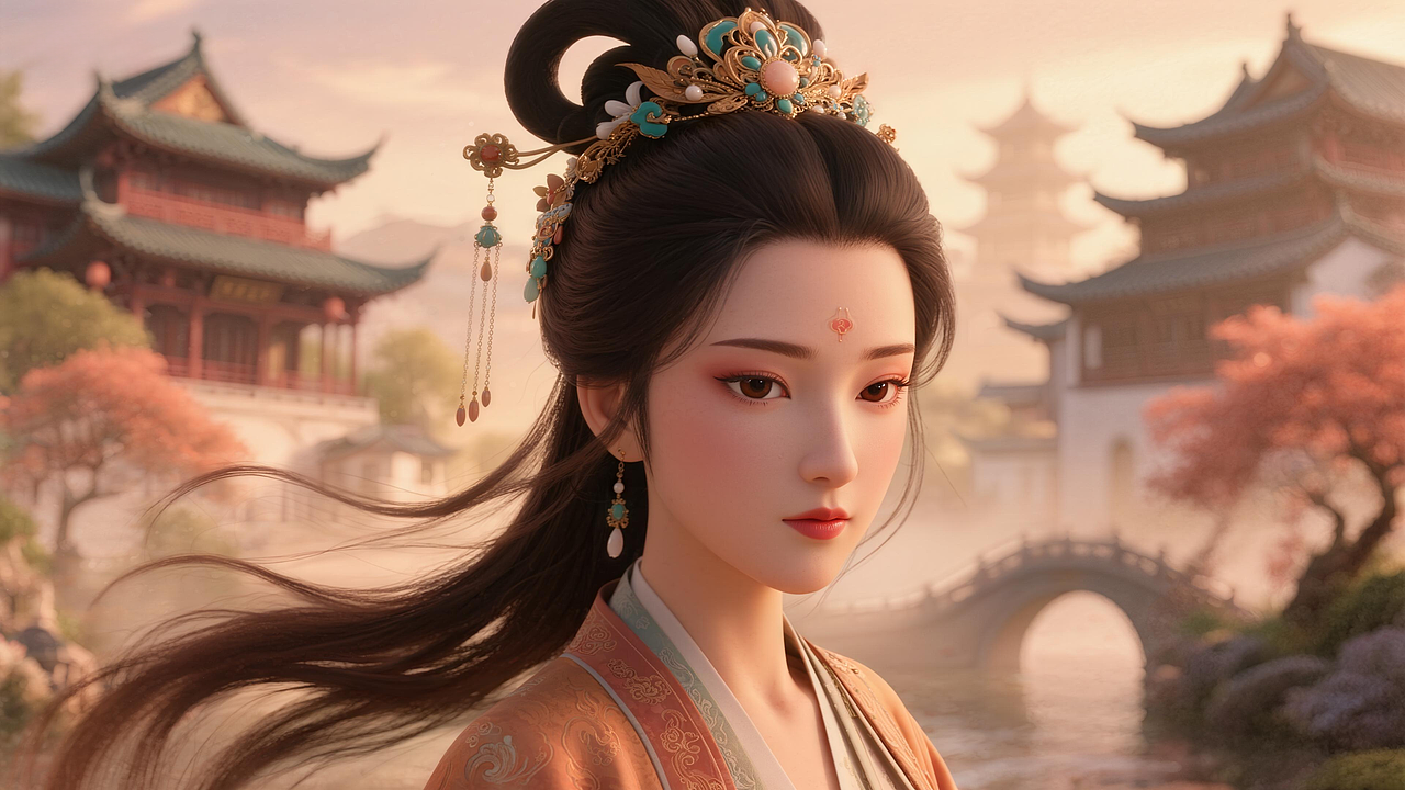 《沈园梦 锦鲤上》——AIGC张小沫(图ZMzk5MzQzMjQ0) - AI作品 - 站酷设计师AIGC张小沫原创素材 - 站酷ZCOOL