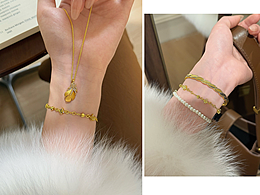 轻奢ins饰品拍摄网感韩系饰品首饰模特拍摄 拍手链项链