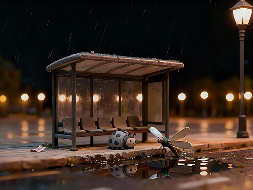 星点微光——蓬松牛角包