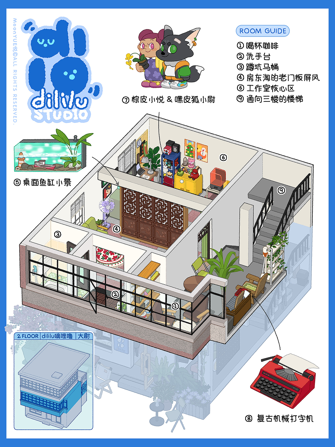 2️⃣FLOOR- dililu嘀哩噜