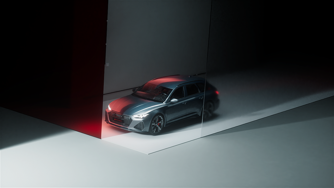 C4D 奥迪汽车动画练习（图ZMzk5MzU2NTcy） - 动画/影视 - 站酷设计师赛博仓鼠原创素材 - 站酷ZCOOL