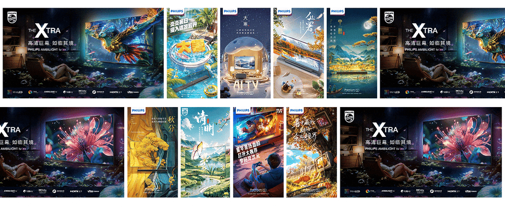 &lt;&lt;飞利浦&gt;&gt;电视机品宣视觉 年度总结