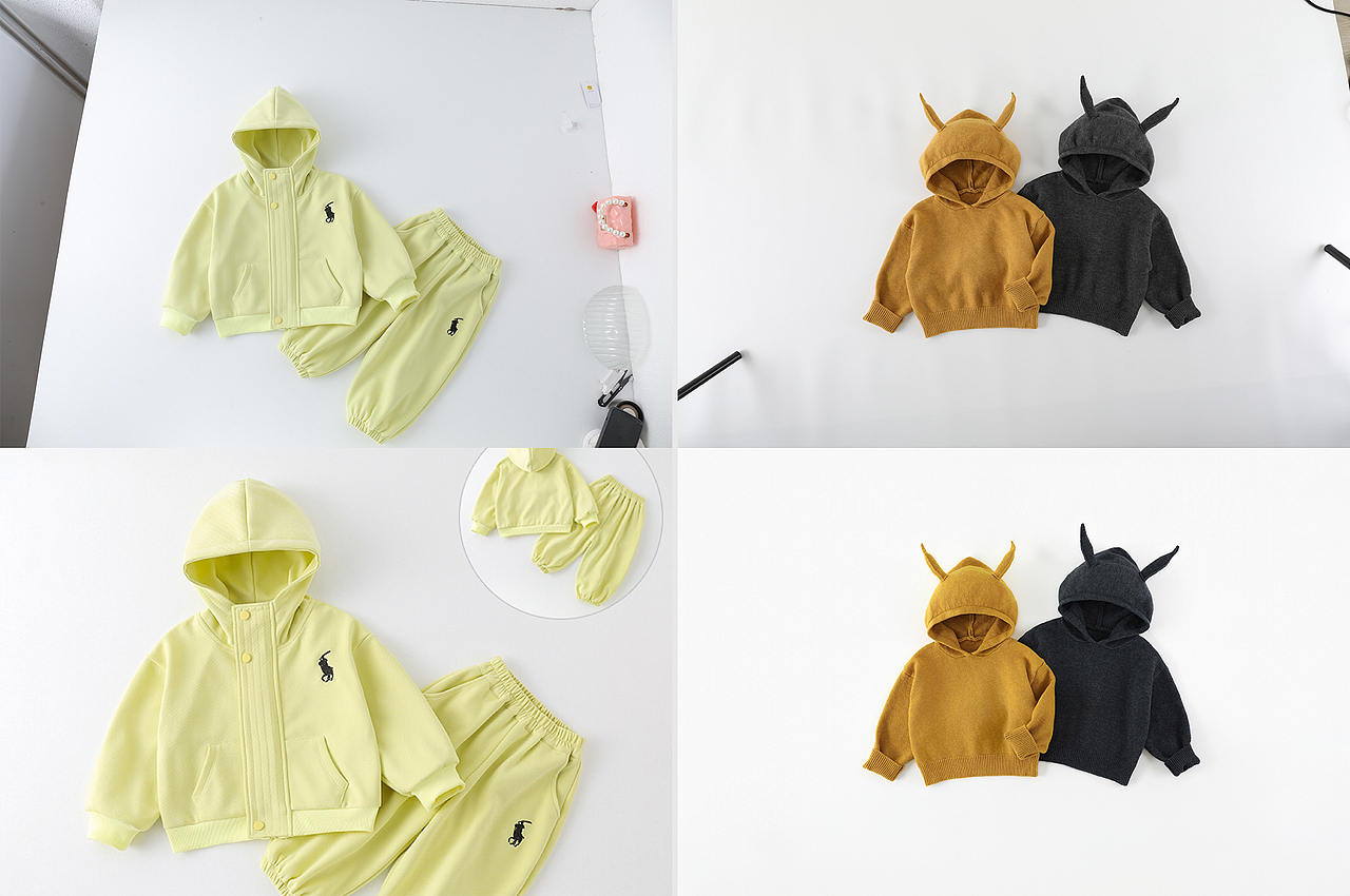 服装挂拍3D模特平铺白底修图改色P图磨皮去皱液化对比