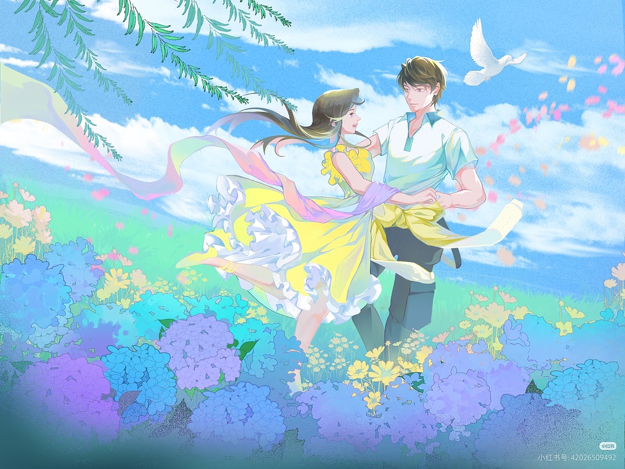 无尽夏（图ZMzk5MzczMjQ0） - 艺术插画 - 站酷设计师千早的梦想原创素材 - 站酷ZCOOL