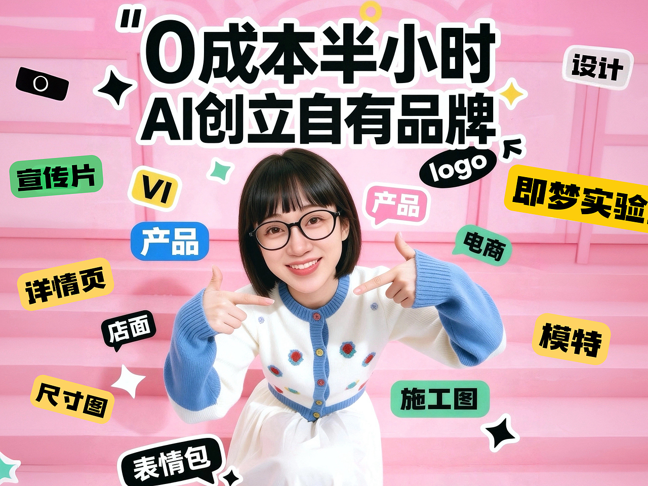 用即梦0成本半小时创立自己的品牌全系统