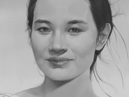 肖像练习—陈冲