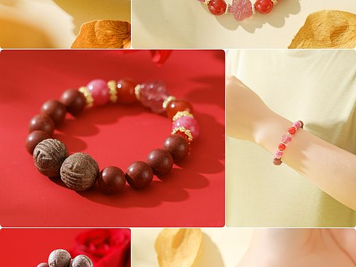 产品摄影/一组新中式手串图