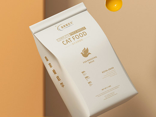 猫粮宠物食品袋装包装设计