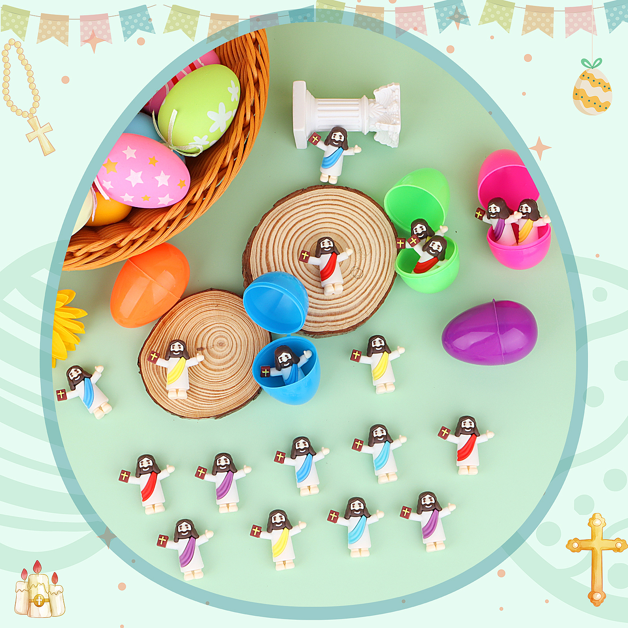 亚马逊主图设计-耶稣小人-复活节