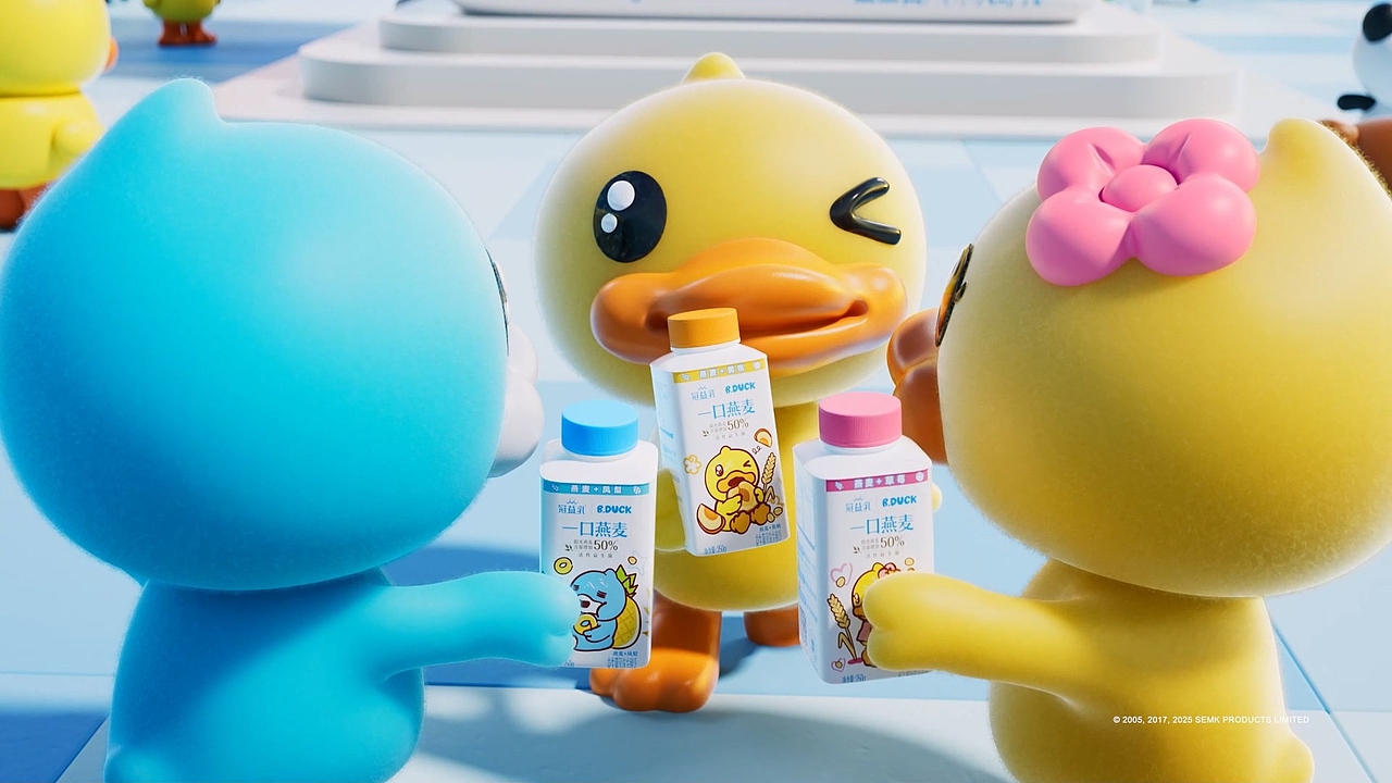 冠益乳×小黄鸭联名官宣视频