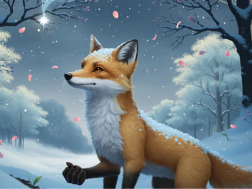 雪落成春（个人主页-ZNzI4MzY0MzI=） - AI作品 - 站酷设计师爱美丽9原创素材 - 站酷ZCOOL