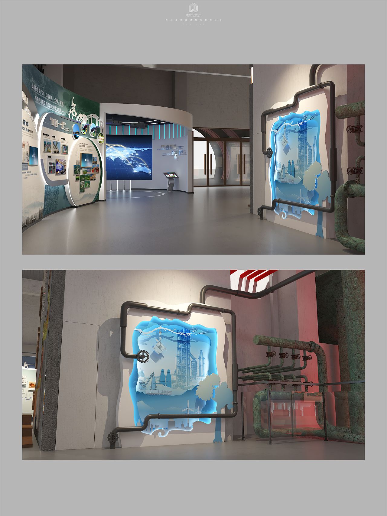 钢铁冶炼-艺术装置设计稿（图ZMzk5NDIzNzYw） - 其他空间 - 站酷设计师睡不醒的设计喵原创素材 - 站酷ZCOOL